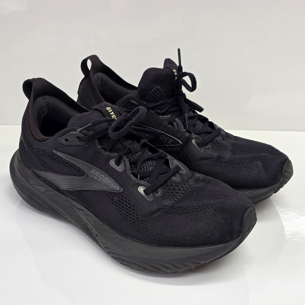 Brooks Glycerin 22 Mens 11 Wide Black Cushioned Road Running Shoes Athletic